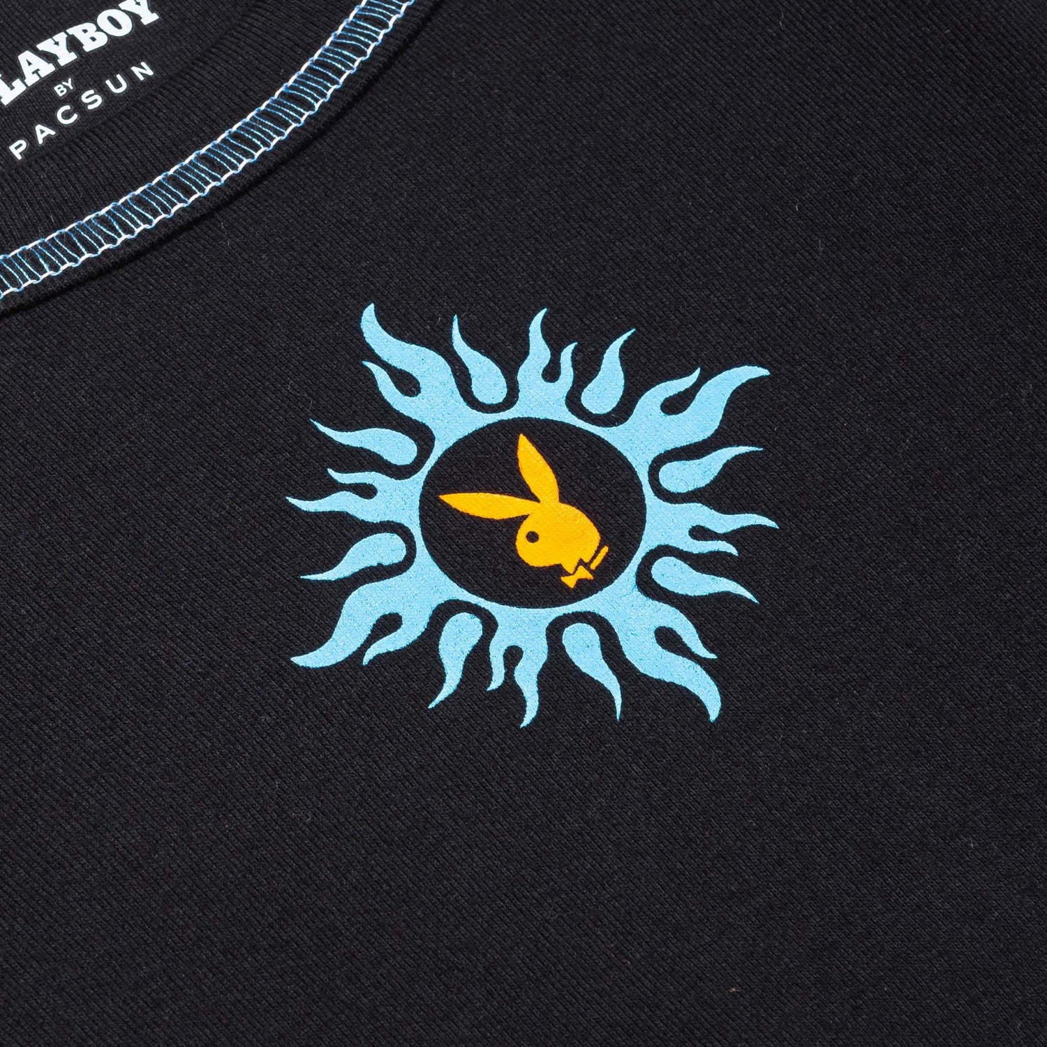 Playboy Contrast Stitch maglia maniche lunghe viola