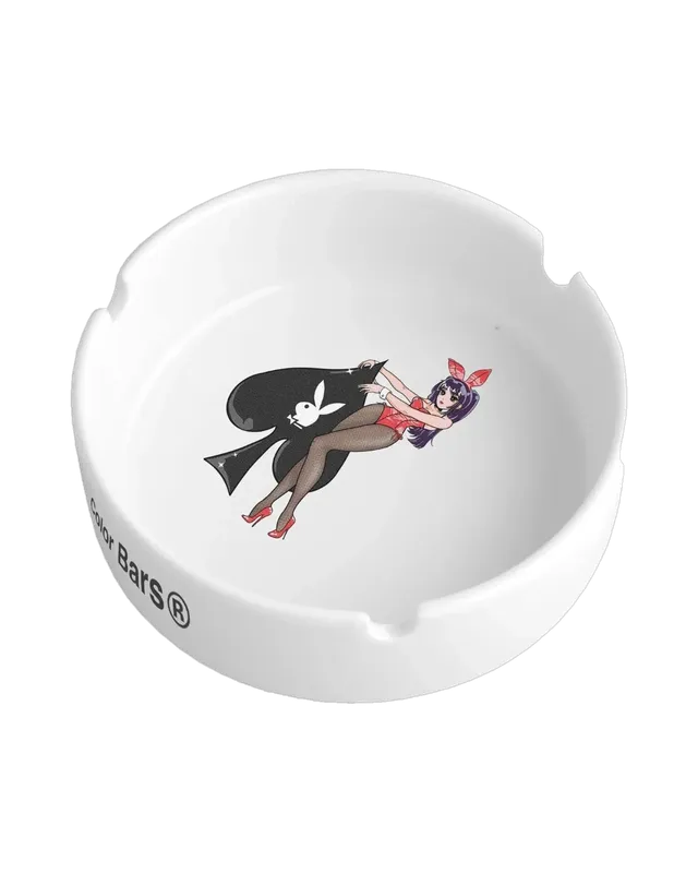 Playboy Ace of Spades posacenere ceramica bianco small