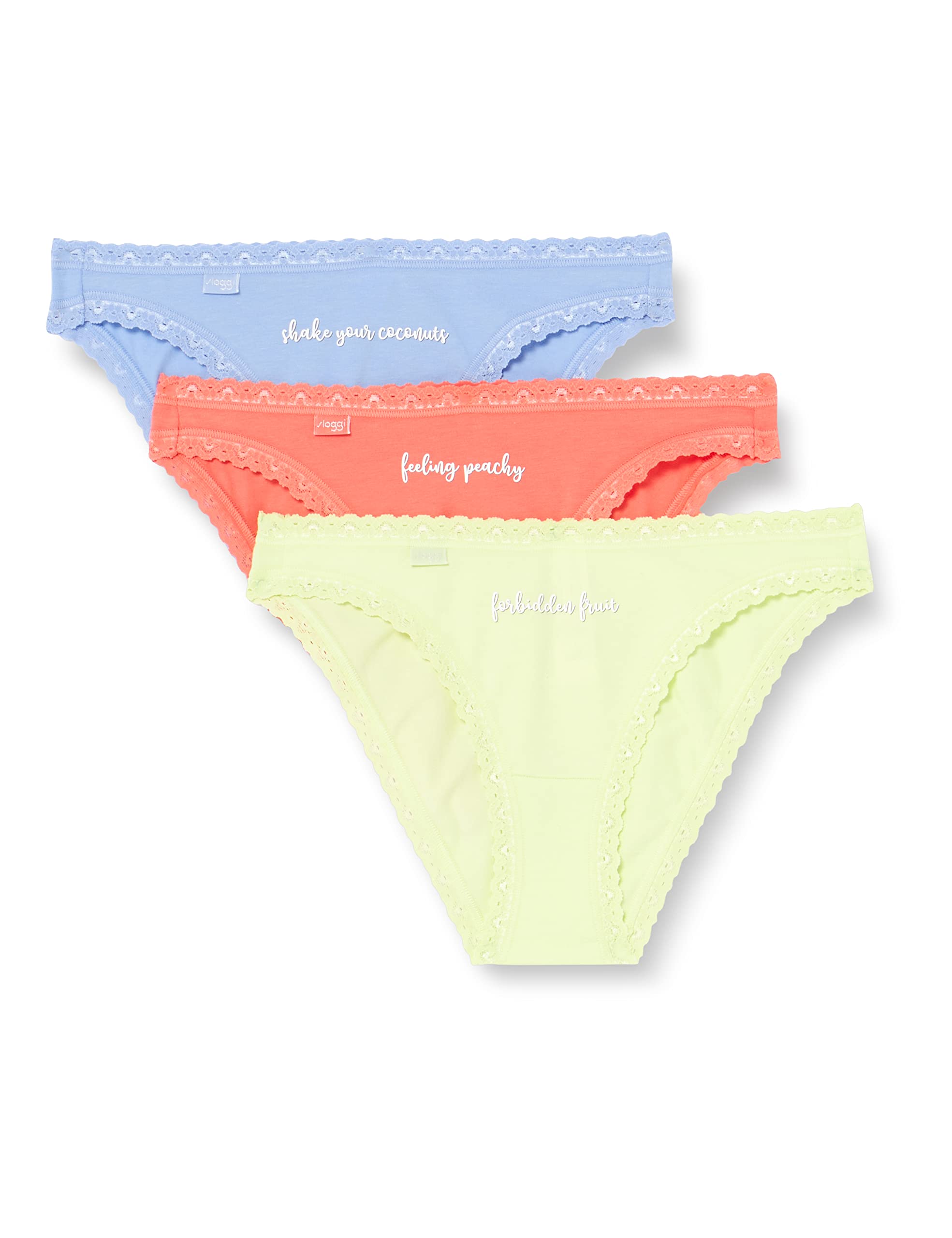 Sloggi 24/7 Weekend Tanga Slip Donna 3pz White vestibilità comoda