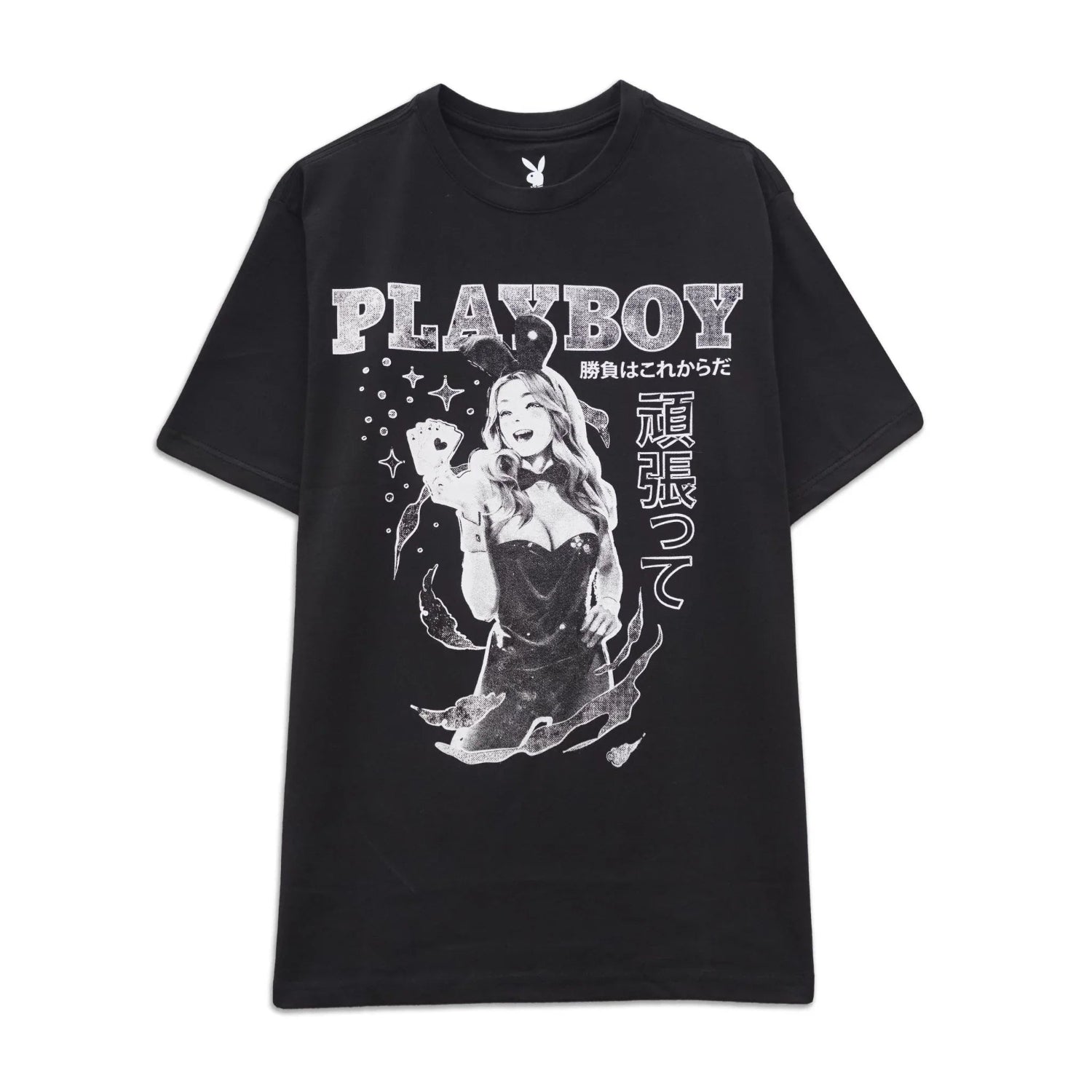 Playboy Bunny Luck Tee t-shirt bianca cotone
