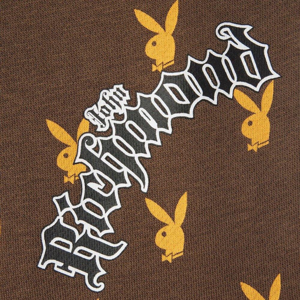 Playboy John Richmond pantaloni tuta unisex marrone cotone