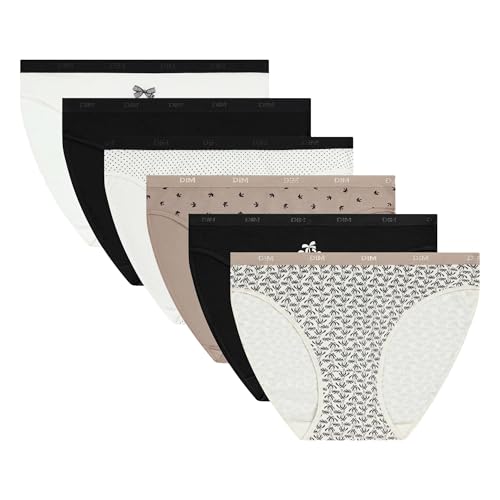 DIM Les Pockets slip cotone donna x6 multicolore