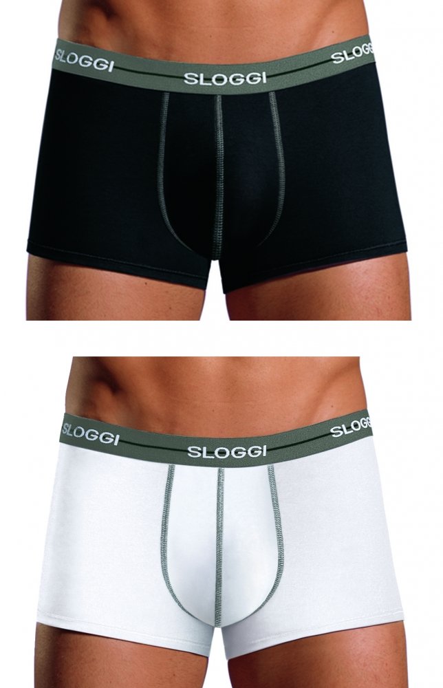 Sloggi Start Hipster slip uomo 2 pezzi nero cotone