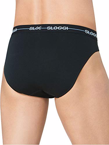 Sloggi Start Midi C3P Slip Uomo Taglia 5 x3 Cotone