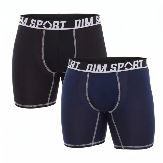 DIM Move Sport Micro boxer lungo uomo x2 L nero