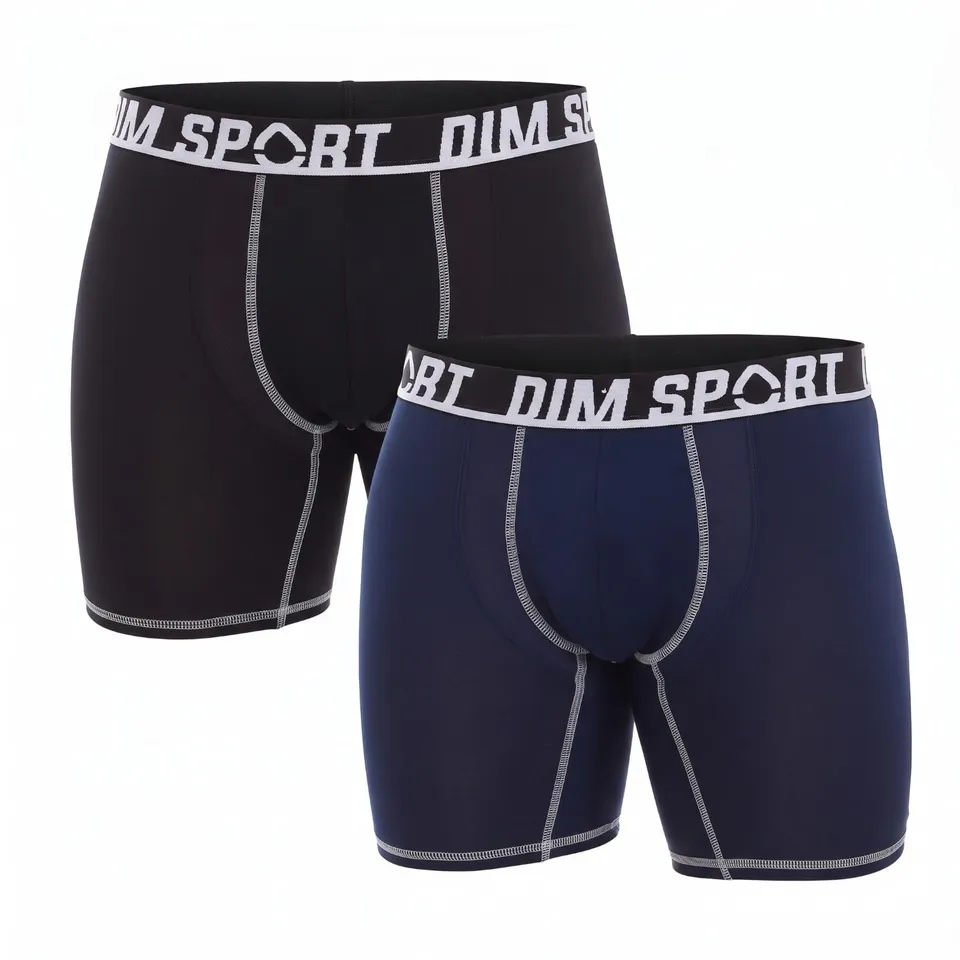 DIM Move Sport Micro boxer lungo uomo x2 L nero