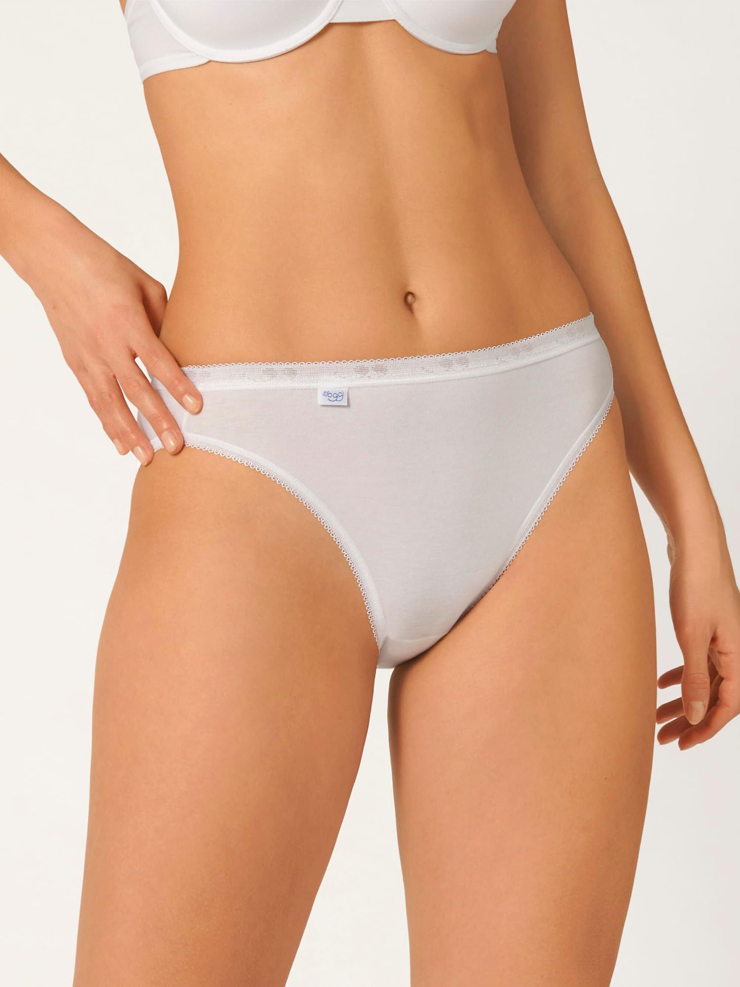Sloggi Basic+ Tai slip donna 6 pezzi bianco cotone