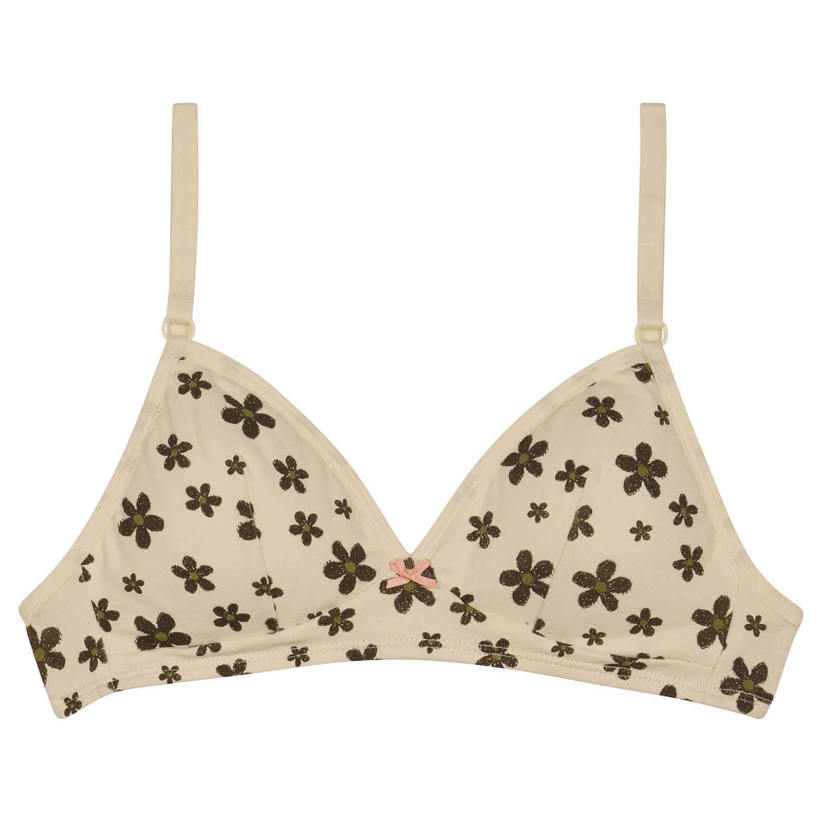 DIM Les Pockets reggiseno ragazza cotone marrone senza ferretto