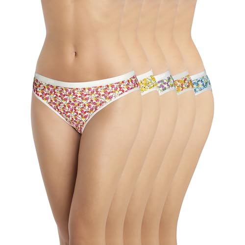 DIM Les Pockets slip donna cotone M x5 fiori