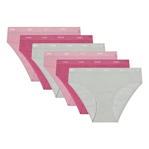 DIM Les Pockets slip bambina cotone pacco 6 colorati