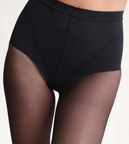 DIM Ventre Piatto 25D Collant Nero x2 modellante