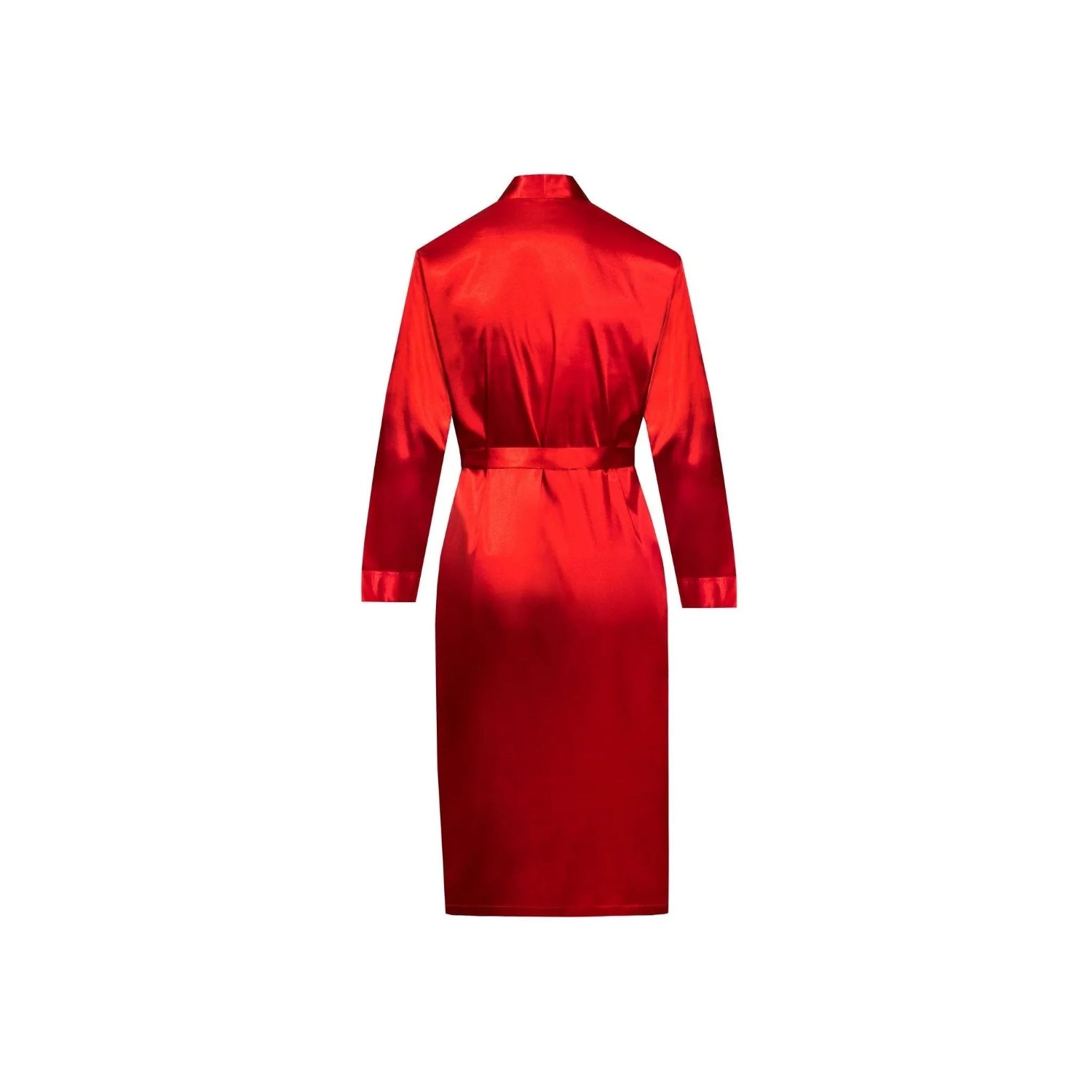 Playboy Mansion Vestaglia Raso Rosso Logo Ricamato