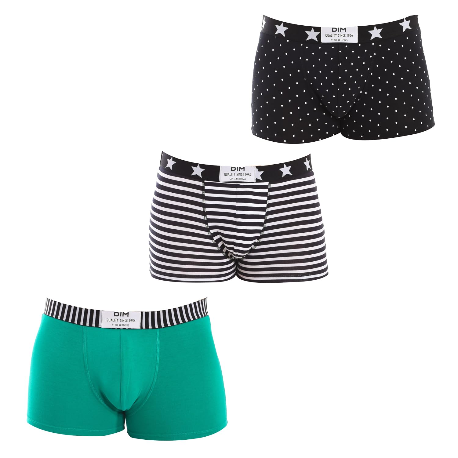Dim Vibes slip uomo M pacco 3 nero cotone elasticizzato