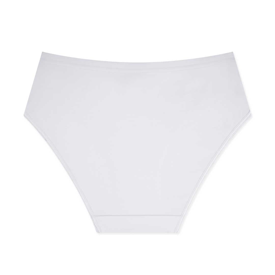 René Rofé Cotton Spandex Hi Cut Slip sgambato nero cotone
