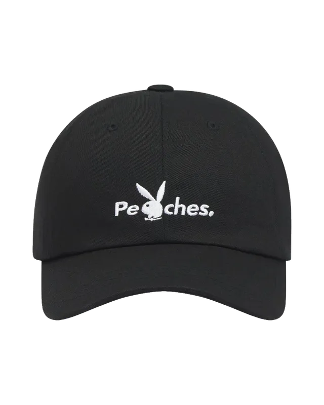 Playboy Peaches Clubhouse Hat cappello nero streetwear