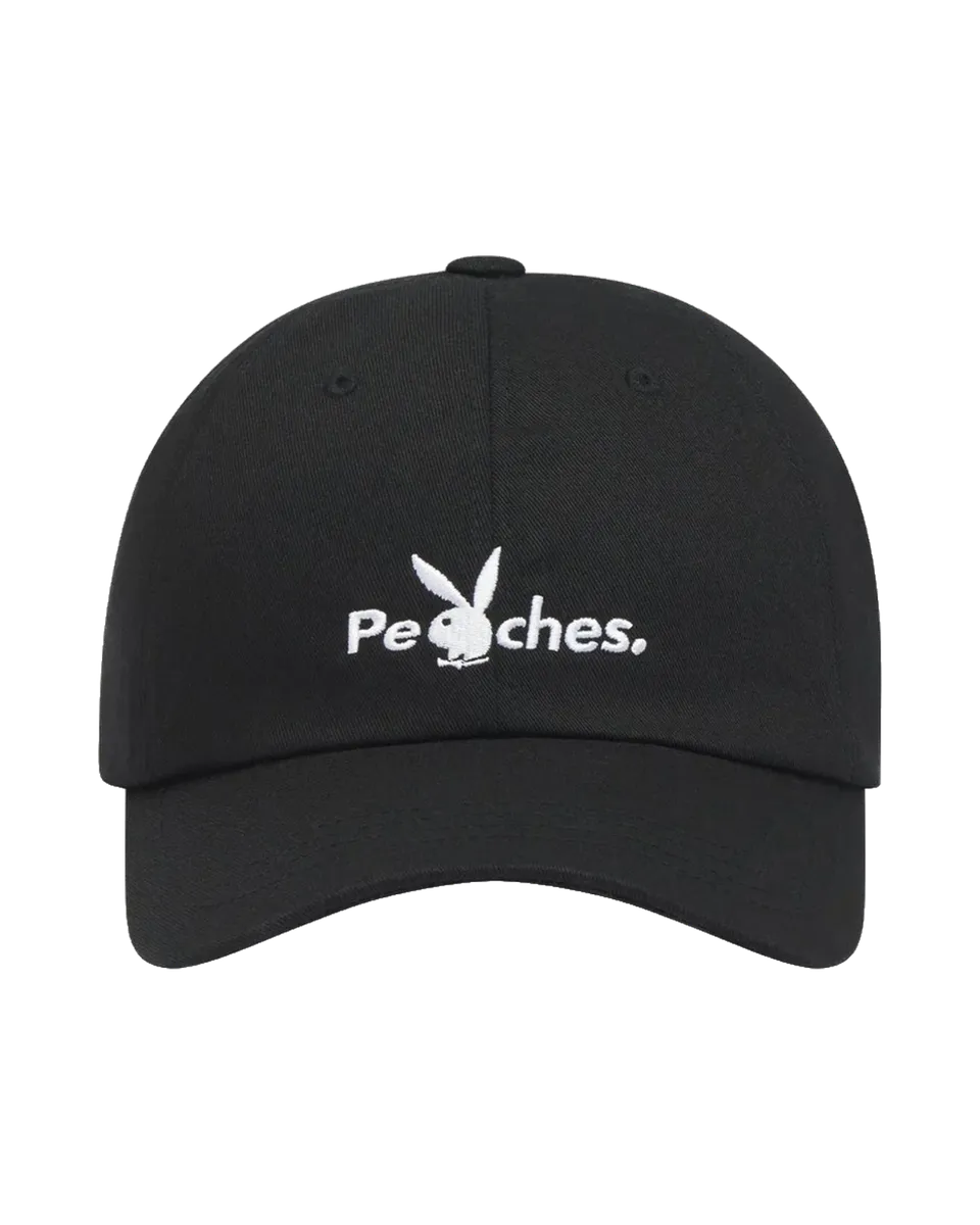 Playboy Peaches Clubhouse Hat cappello nero streetwear