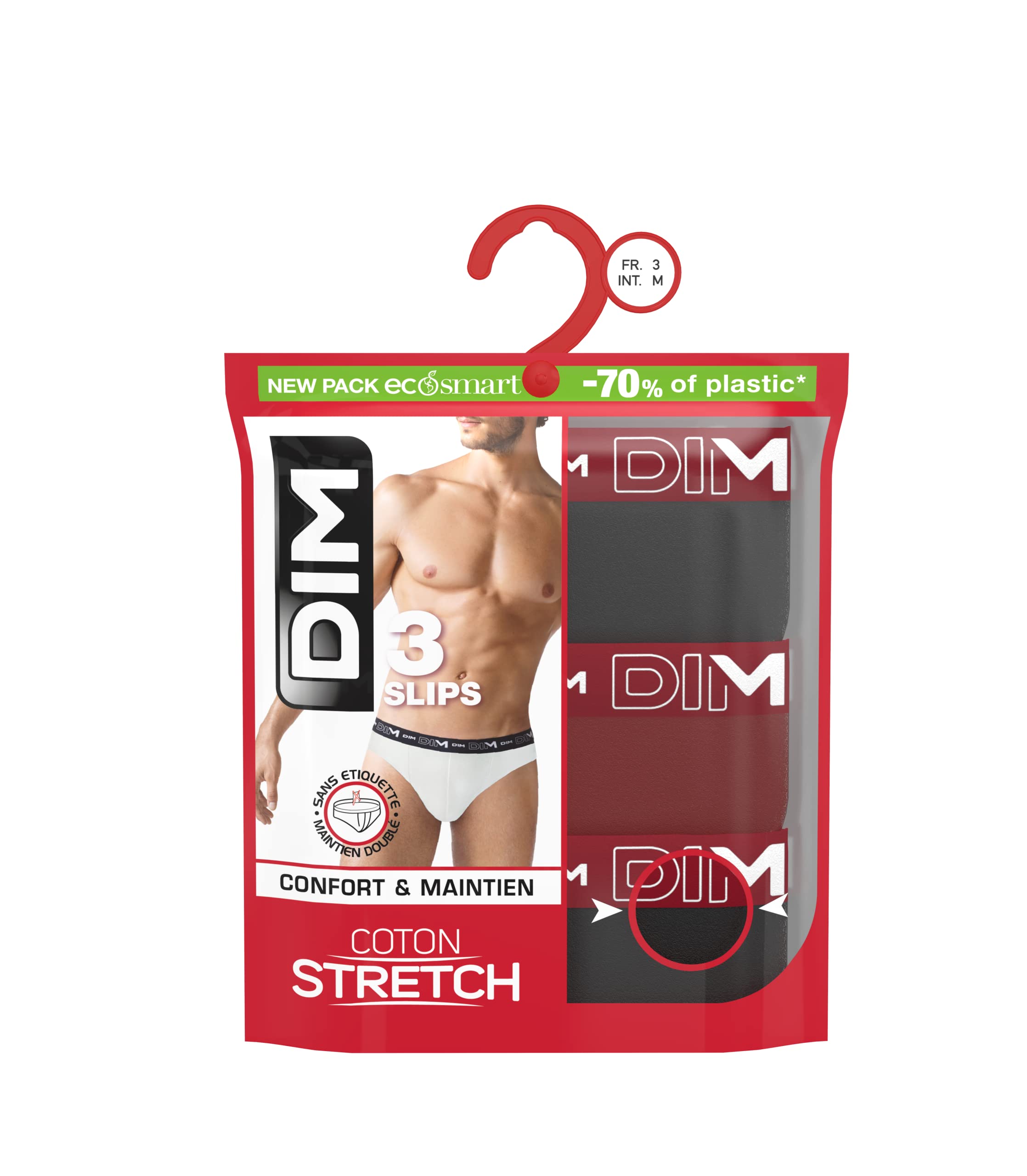 DIM Slip Uomo cotone elasticizzato x3 sostegno ottimale