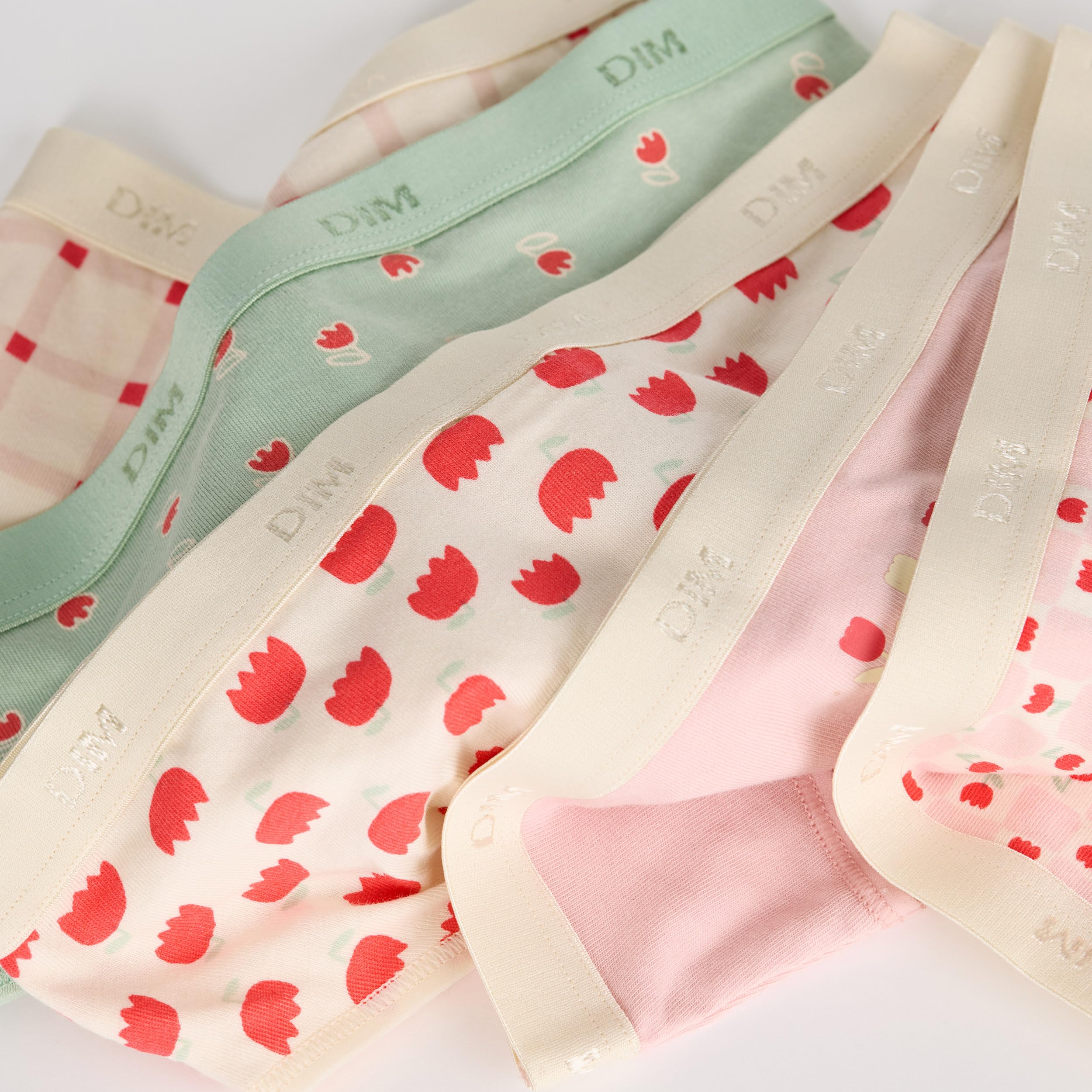 DIM Les Pockets Slip Bambina Cotone x5 Multicolor