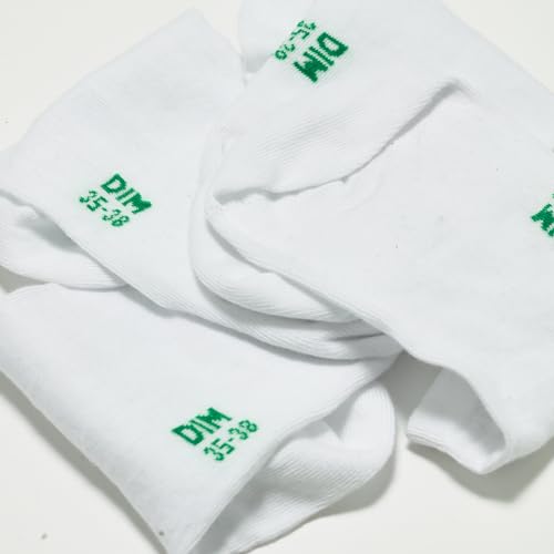 DIM Good calzini donna bianco x4 cotone morbido