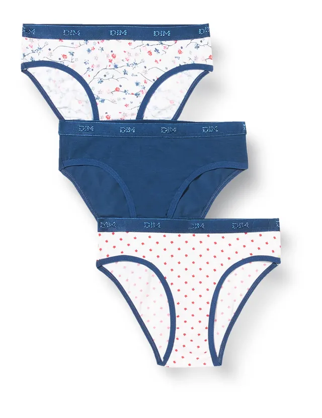 DIM Les Pockets Slip Bambina cotone elasticizzato