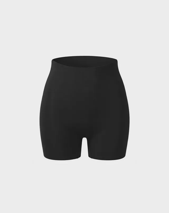 René Rofé High Waisted Shaper Shorts guaina nera vita alta