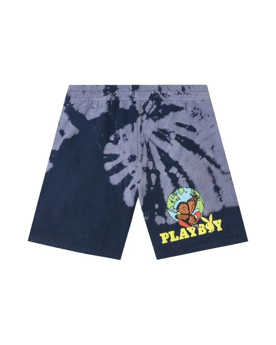 Playboy Au Naturel shorts tie-dye cotone unisex