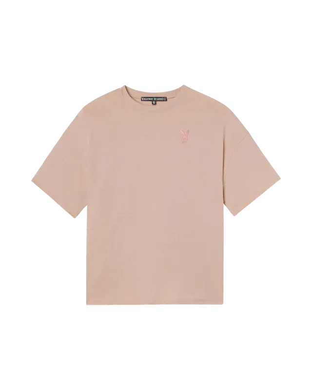 Playboy x Missguided t-shirt donna rosa oversize