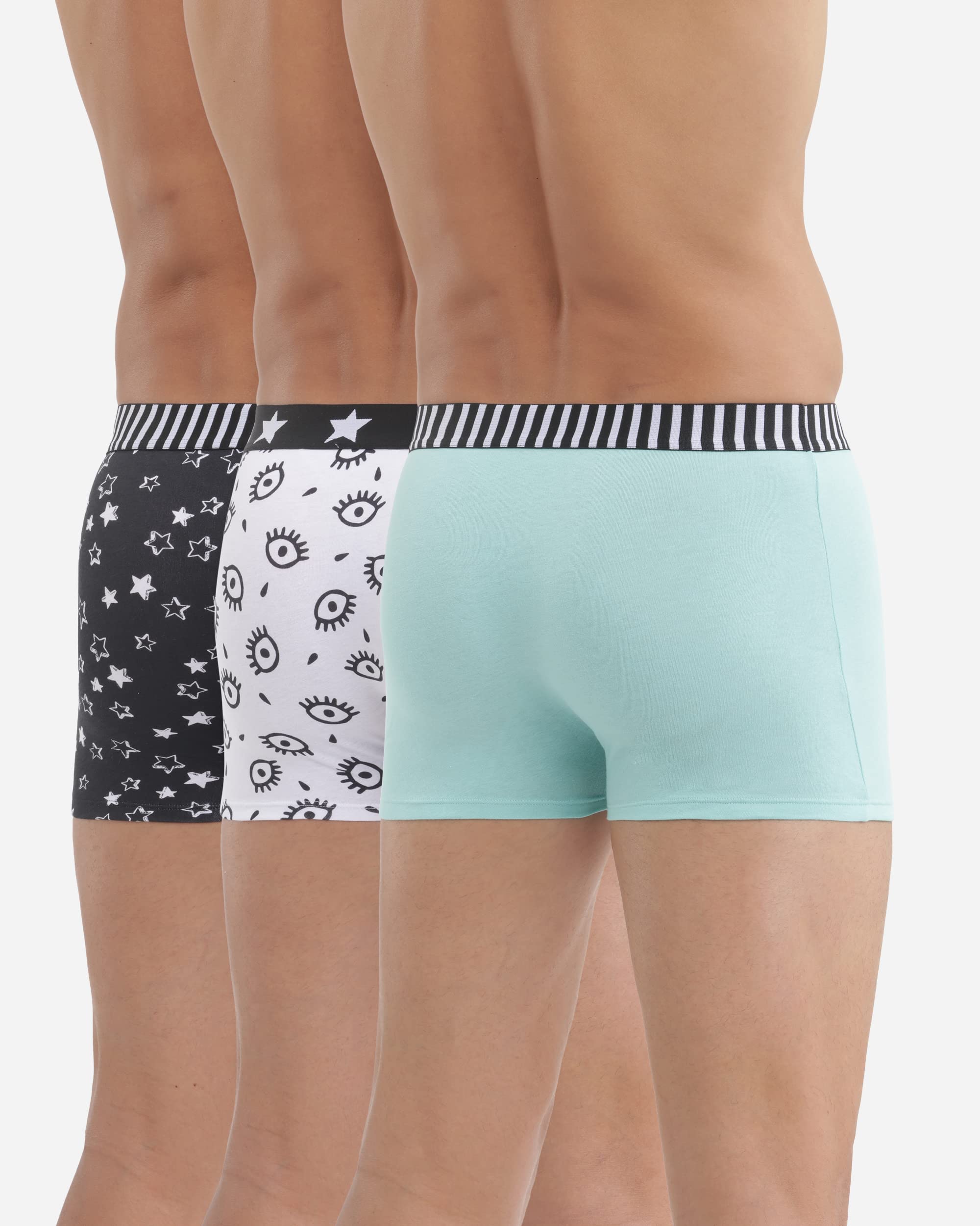 DIM Vibes X3 Boxer Uomo Fantasia Verde Cotone Elasticizzato