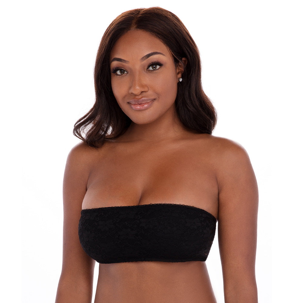 René Rofé Lace Bandeau Bralette Fascia Pizzo 6 Pezzi S/M