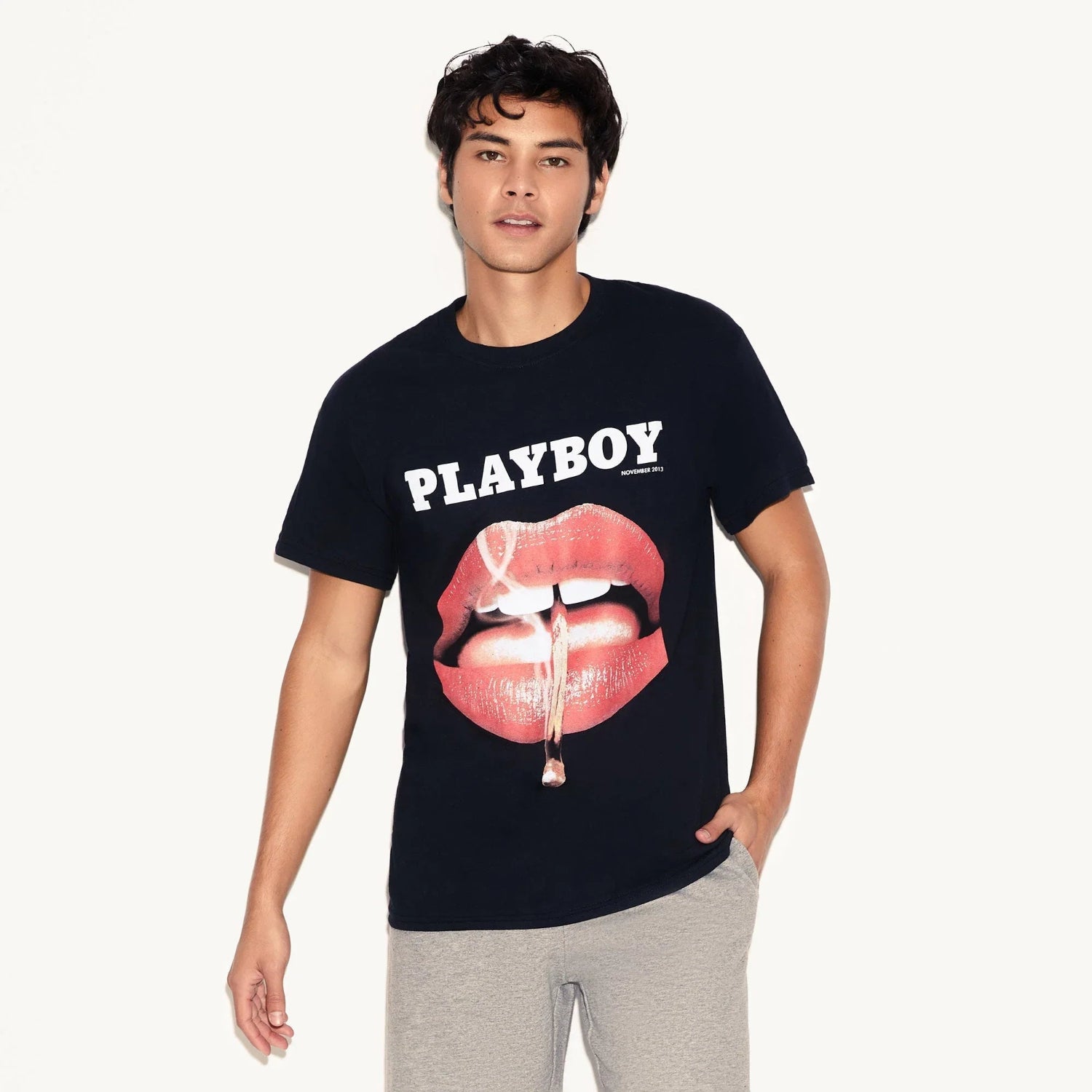 Playboy Cover 2013 T-Shirt Unisex Cotone Nera