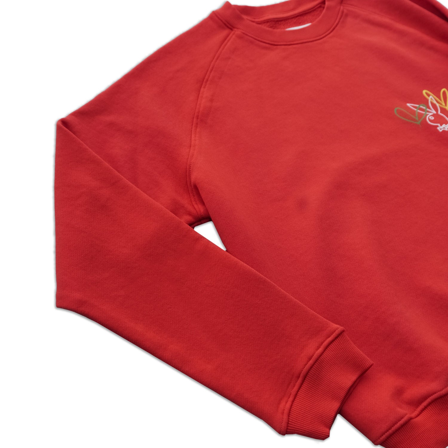 Playboy Petite Love Bunny felpa unisex rossa french terry
