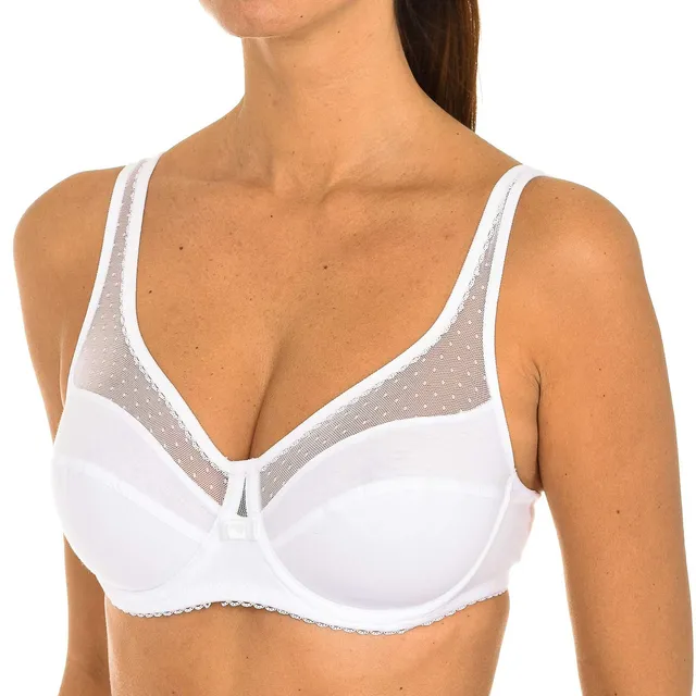 DIM Generous Cotone Bio Reggiseno 4D x1 Ferretto Coppe Lisce