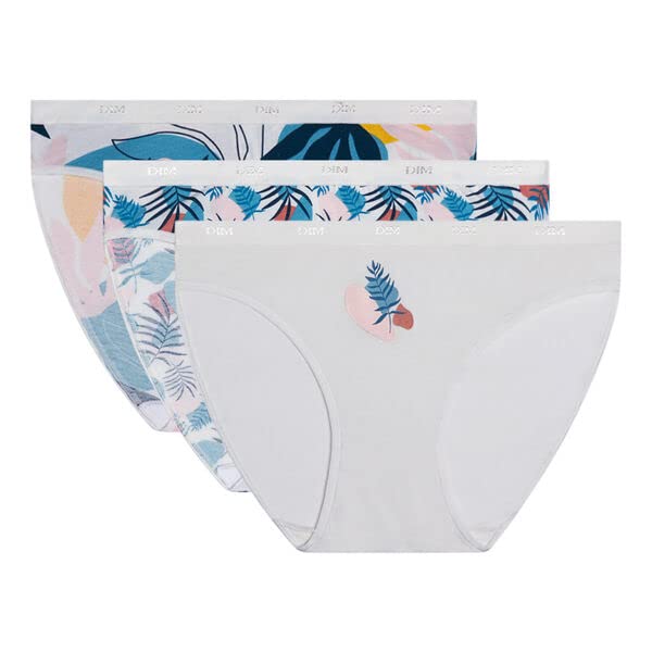 DIM Les Pockets slip donna 3 pezzi cotone multicolore