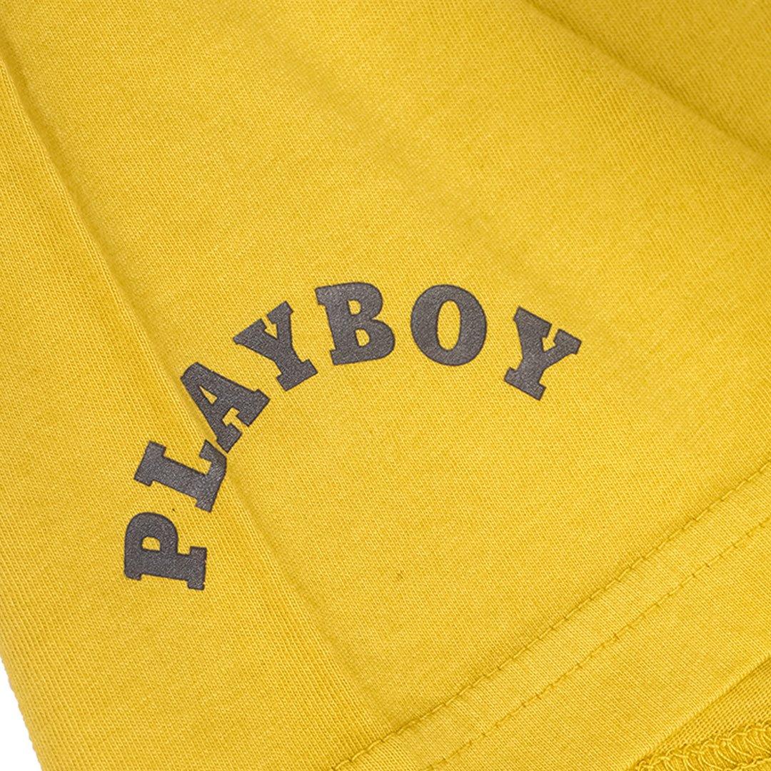 Playboy Bunny Pocket Tee maglietta gialla taschino logo