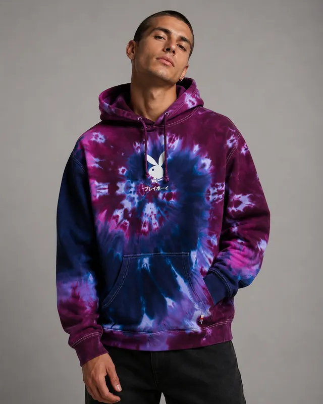 Playboy Tokyo Club felpa tie-dye viola Purple Passion