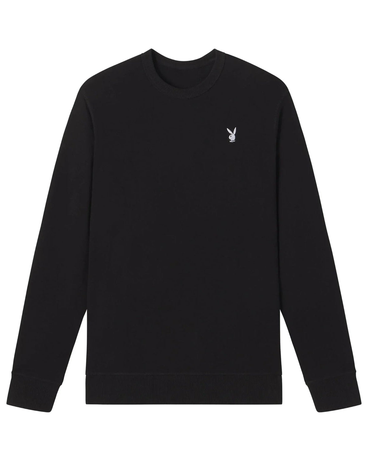 Playboy Bunny Basics felpa girocollo grigia in cotone