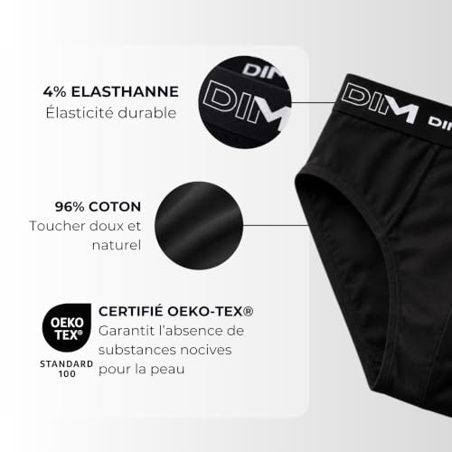 DIM Slip Uomo Cotone Elasticizzato Confezione da 5 Comfort