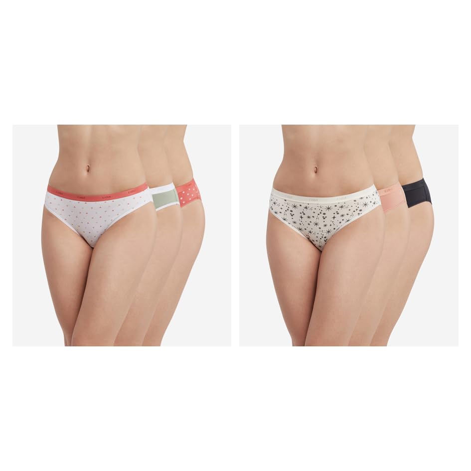DIM Les Pockets Coton Stretch mutande x6 cotone elasticizzato