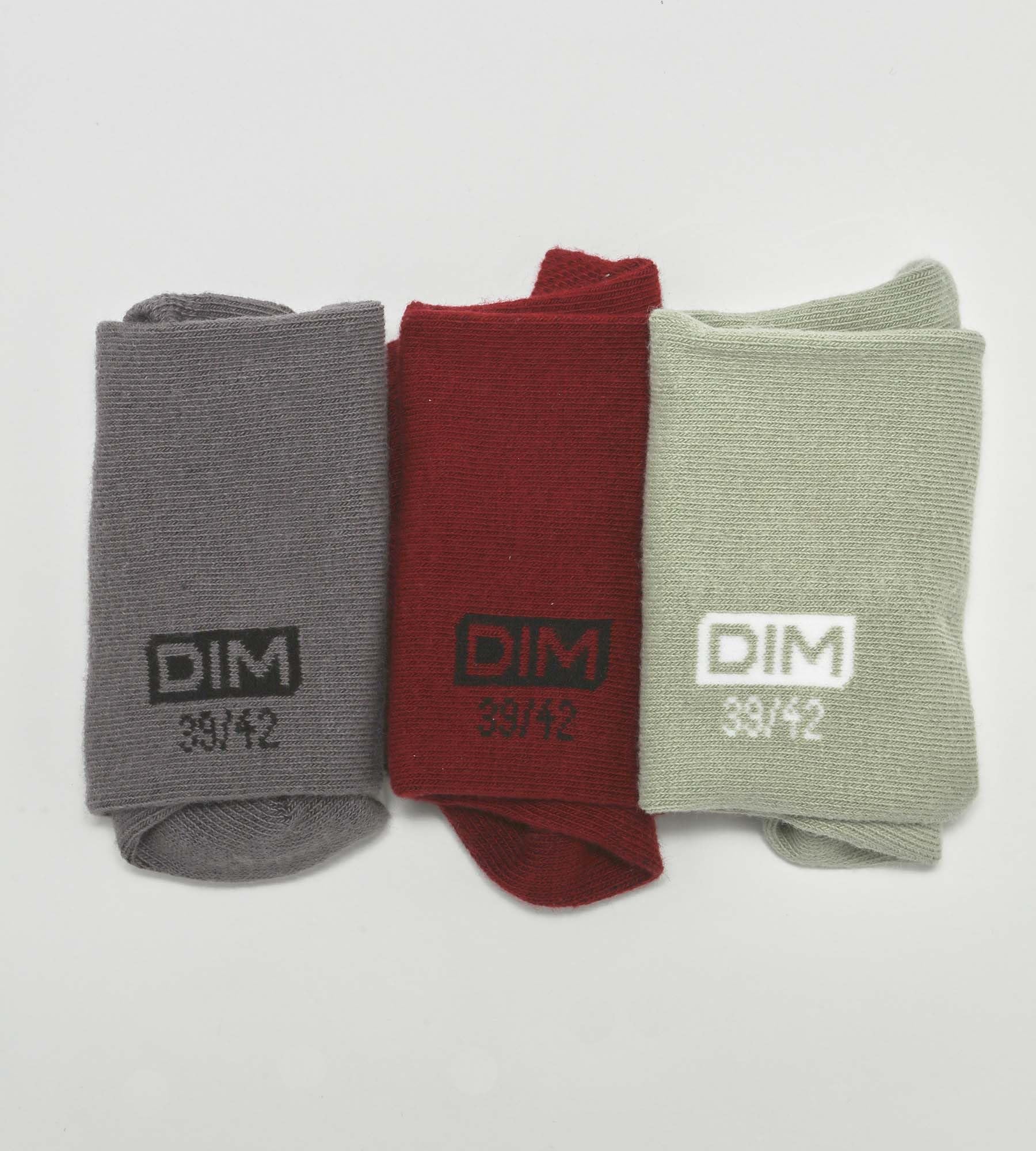 DIM Calzini Uomo Cotone Morbido 39-42 x3