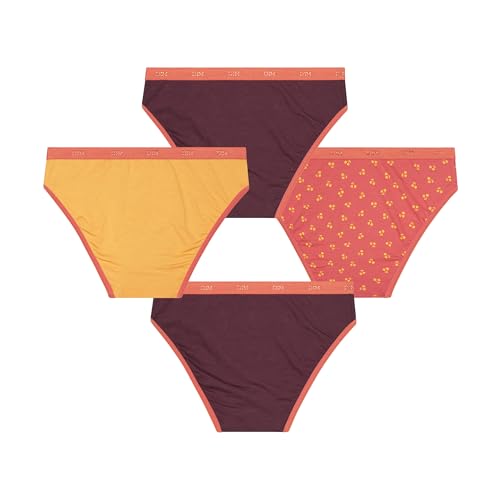 DIM Les Pockets slip bambina x4 marrone 10 anni cotone