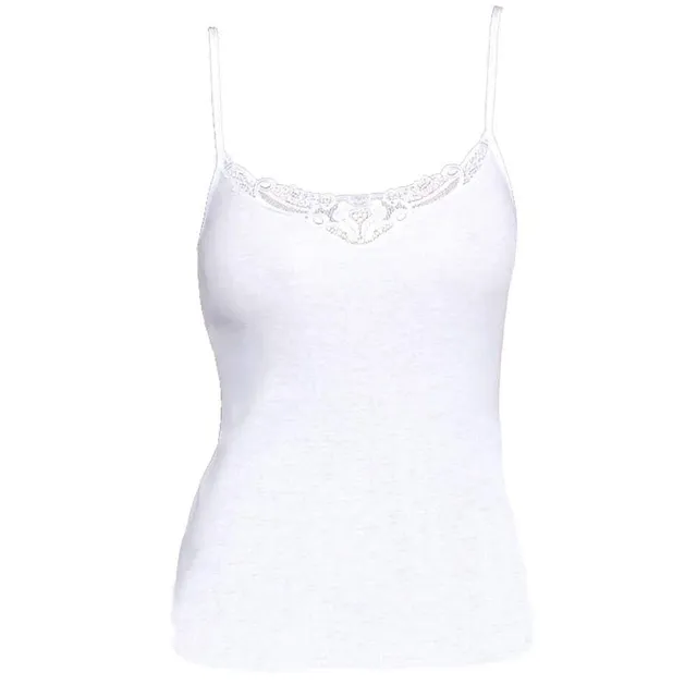 Egi top cotone donna 3 pezzi pizzo taglia 58
