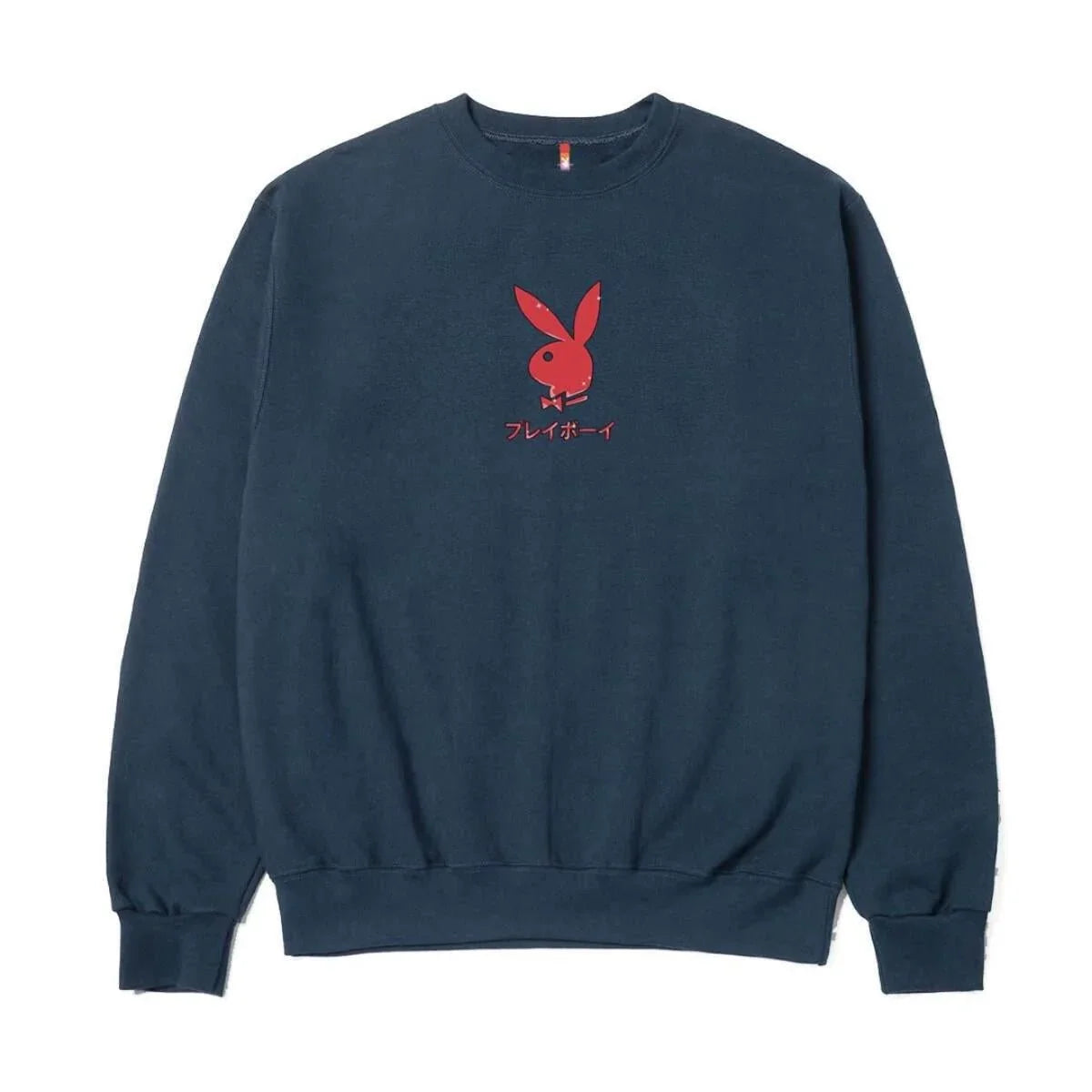 Playboy Ace of Diamonds felpa girocollo navy cotone