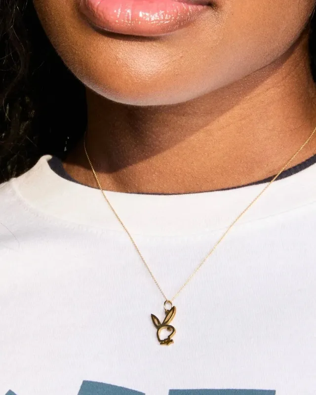 Playboy Bunny Bead collana oro 14K 43+2 cm