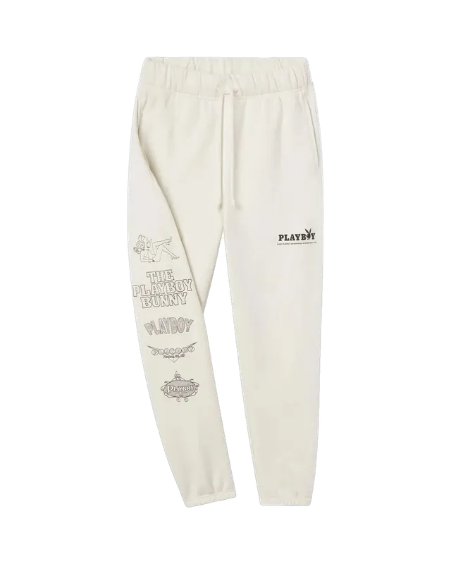 Playboy Bank Roll pantaloni tuta grigi felpa