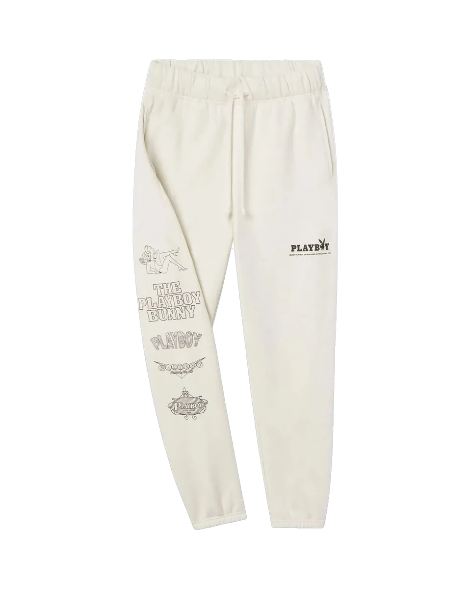 Playboy Bank Roll pantaloni tuta grigi felpa
