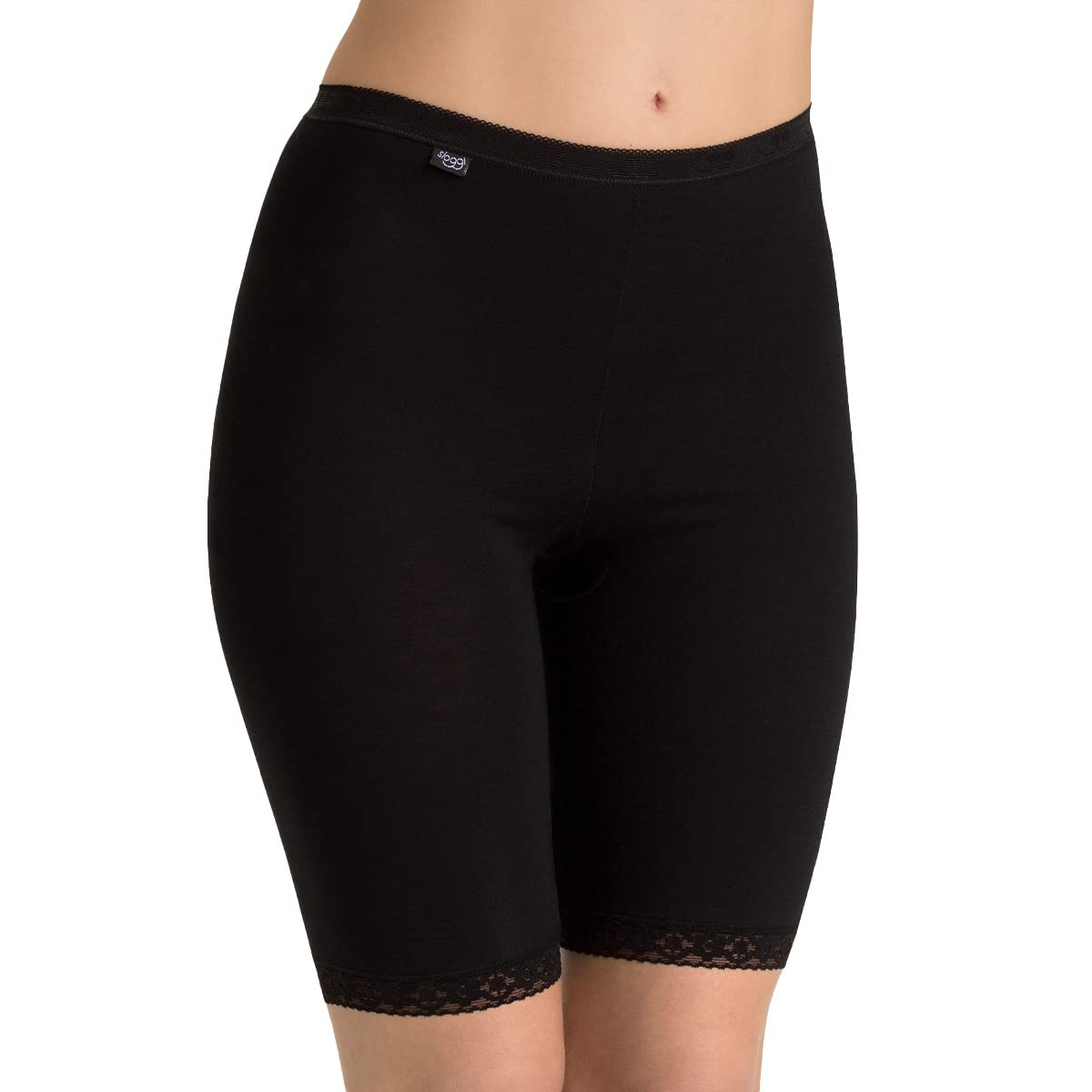 Sloggi Basic+ Long short donna nero cotone 1 pezzo