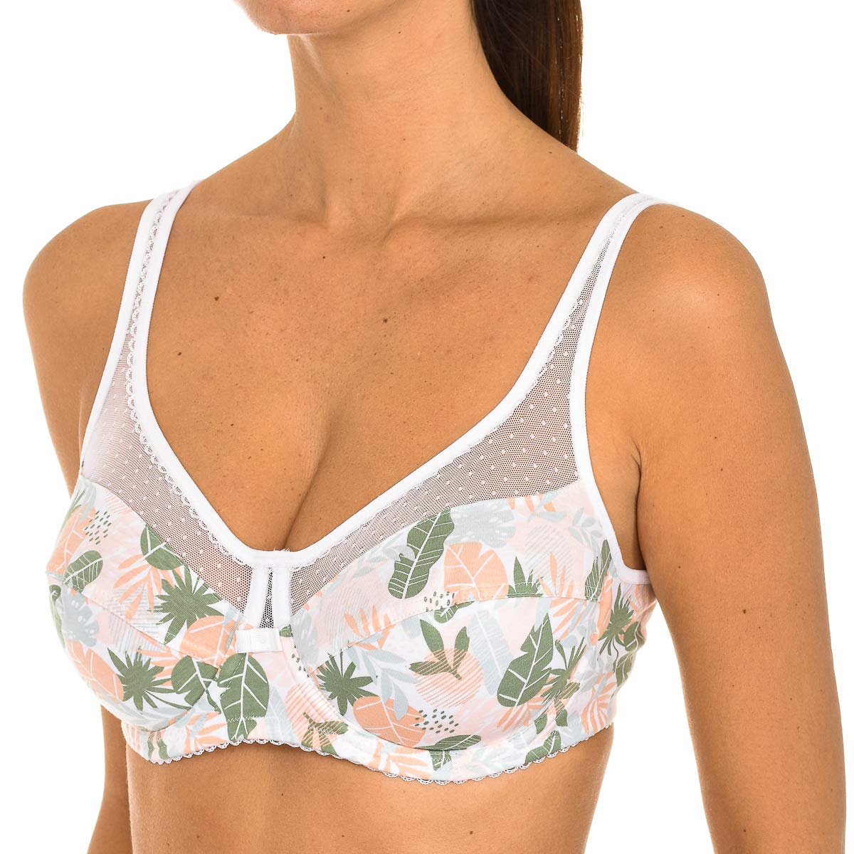 DIM Generous Cotone Bio Reggiseno 4D x1 Ferretto Coppe Lisce