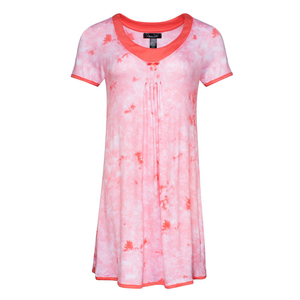 René Rofé Rayon Spandex Camicia Notte S Grigio Morbido