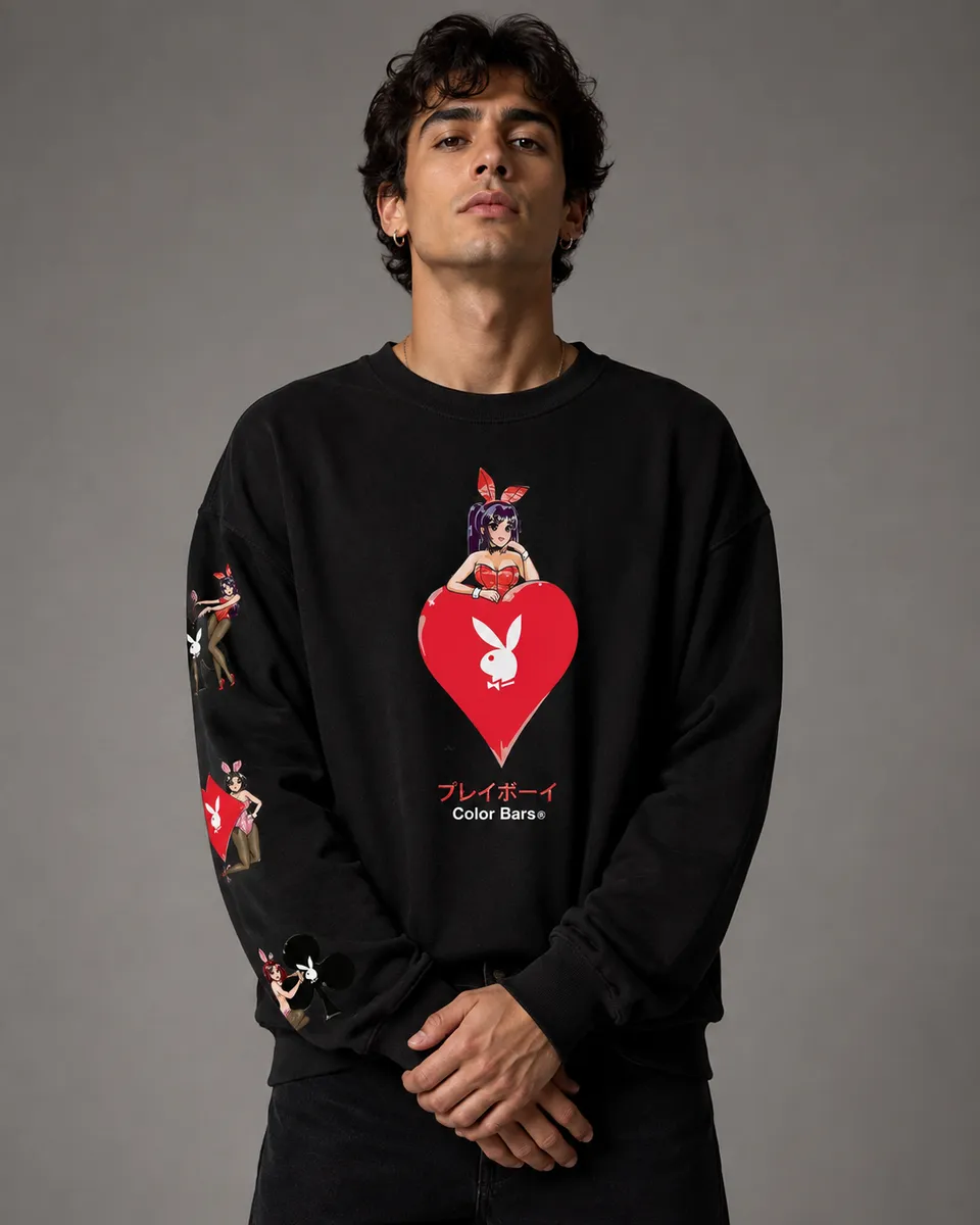 Playboy Ace of Hearts 3.0 Felpa Girocollo Unisex