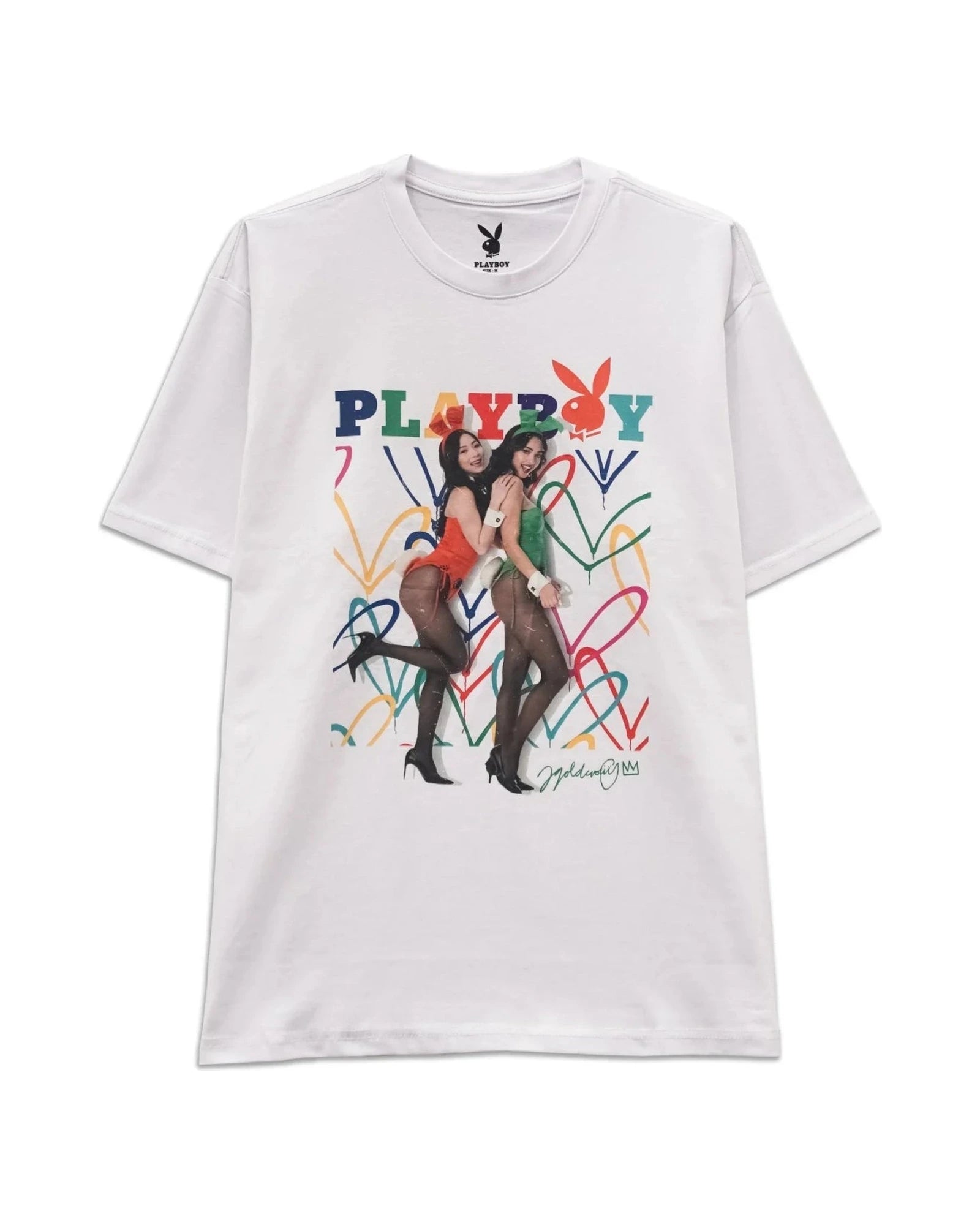 Playboy Sister Bunny Tee maglietta bianca street-art